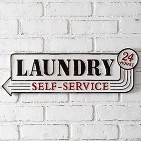 Laundry Metal Sign