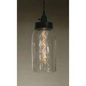 Big Mason Jar Pendant Lamp